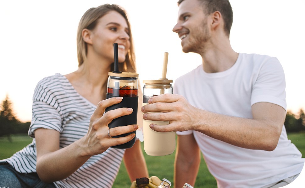 silicone cup sleeve with straw factory silicone cup sleeve with straw factory